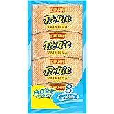 Diana Pic-Nic Vanilla Sugar Wafer Cookies, 5.64 Oz, Pack of 8 | Crispy sugar wafer cookies layered with smooth vanilla-flavored creamy filling in eight packs