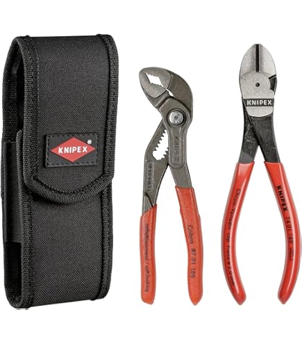 KNIPEX Tools 00 20 72 V02 2 Pc Mini Pliers in Belt Pouch - Amazon.com