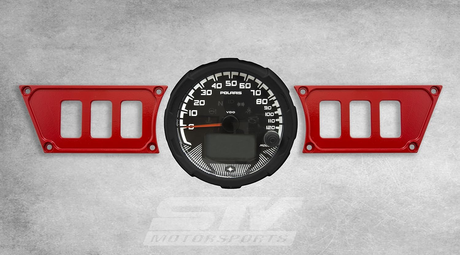 STVMotorsports Custom Aluminum Red Dash Panel for Polaris RZR XP 1000 with 6 Switch Openings (no switches Included)