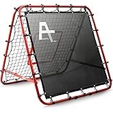 Amazing Tour Adjustable Soccer Rebound Net | Double-Angle Soccer Trainer with Steel Frame | Portable Folding Rebounder for Passing & Shooting Practice | Outdoor Sports Equipment for Youth & Adult