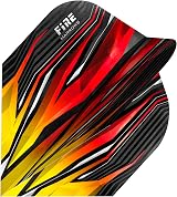 Harrows Fire Dart Flights 100 Micron 5 x Sets Yellow Darts Flights 15 Flights view 2