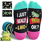 HAPPYPOP Ocean Animal Lover Gifts - Shark Dolphin Turtle Penguin Frog Octopus Sock for Teens