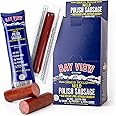 Bay View Smoked Pickled Polish Sausage, Individually Wrapped, No MSG, Gluten Free, No Soy, 0g Sugar, 6g Protein, Hardwood Smoked, Mouthwatering Pickled Snack (16 Count, Mild)