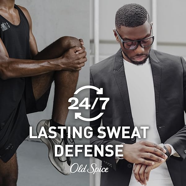 OLD SPICE ANTIPERSPIRANT DEODORANT FOR MEN, 24/7 SWEAT & ODOR PROTECTION, 24/7 LASTING FRESHNESS, INVISIBLE SOLID, SWAGGER WITH CEDARWOOD SCENT, 2.6 OZ (PACK OF 2)