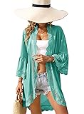Womens Summer Lightweight Bell Sleeve Open Front