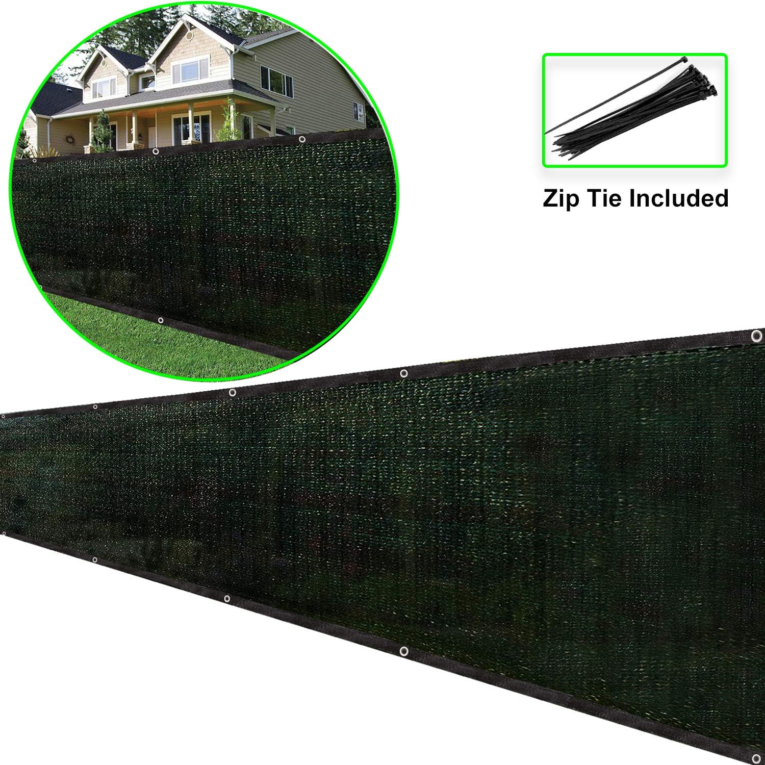 Eden's Decor Customizable 6ft Wide Commercial Grade Fence Screen Privacy Screen