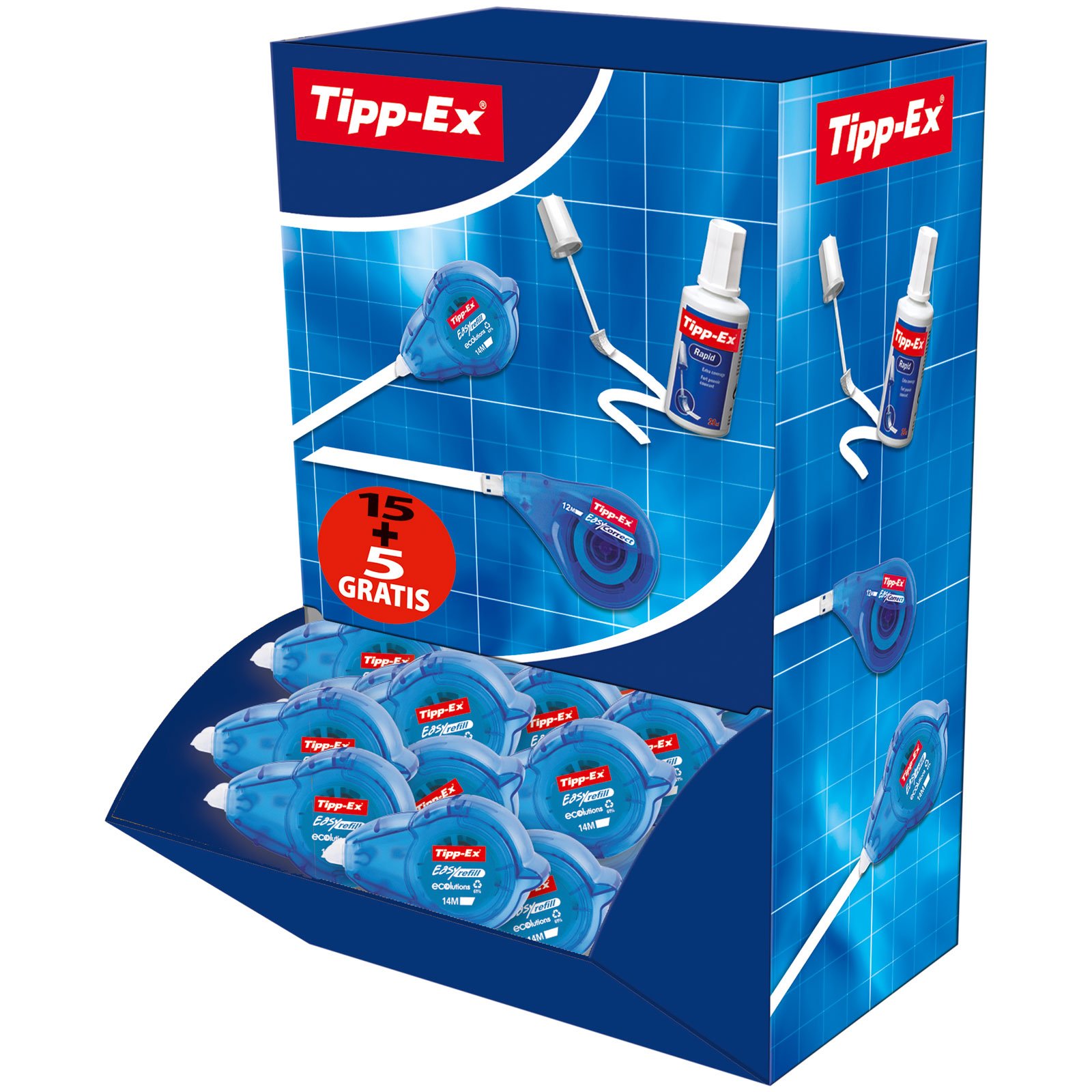 Tipp-Ex Easy Refill ECOlutions Correction Tapes - Value Pack of 15+5