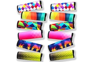 Gowraps Luggage Handle Wrap 12 Pack-Bulk Luggage Handle Wraps for Suitcases Neoprene Handle Wraps/Cover/Grips for Carry on/Bag/Car Travel Accessories for Luggage (Mixed 2.0)