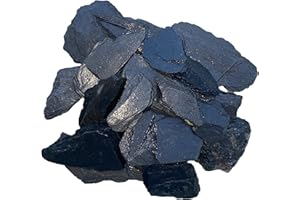 Awesome Aquatic Natural Black/Gray Slate 1-3 inch Rocks Stone for Aquascaping Aquariums, Landscaping Model, Terrarium & Vivarium Enclosures, Miniature & Fairy Garden, Models (2 lb 1-3 inch)