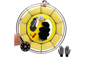 WEICAFLY Kite Reel with Brake Function, 8.3 to 11.03 inches Dia includes 1300 to 2600ft Kite String, Large Hand Grip Design, Lockable in Any Position, Kite String Spool for Kids and Adults.