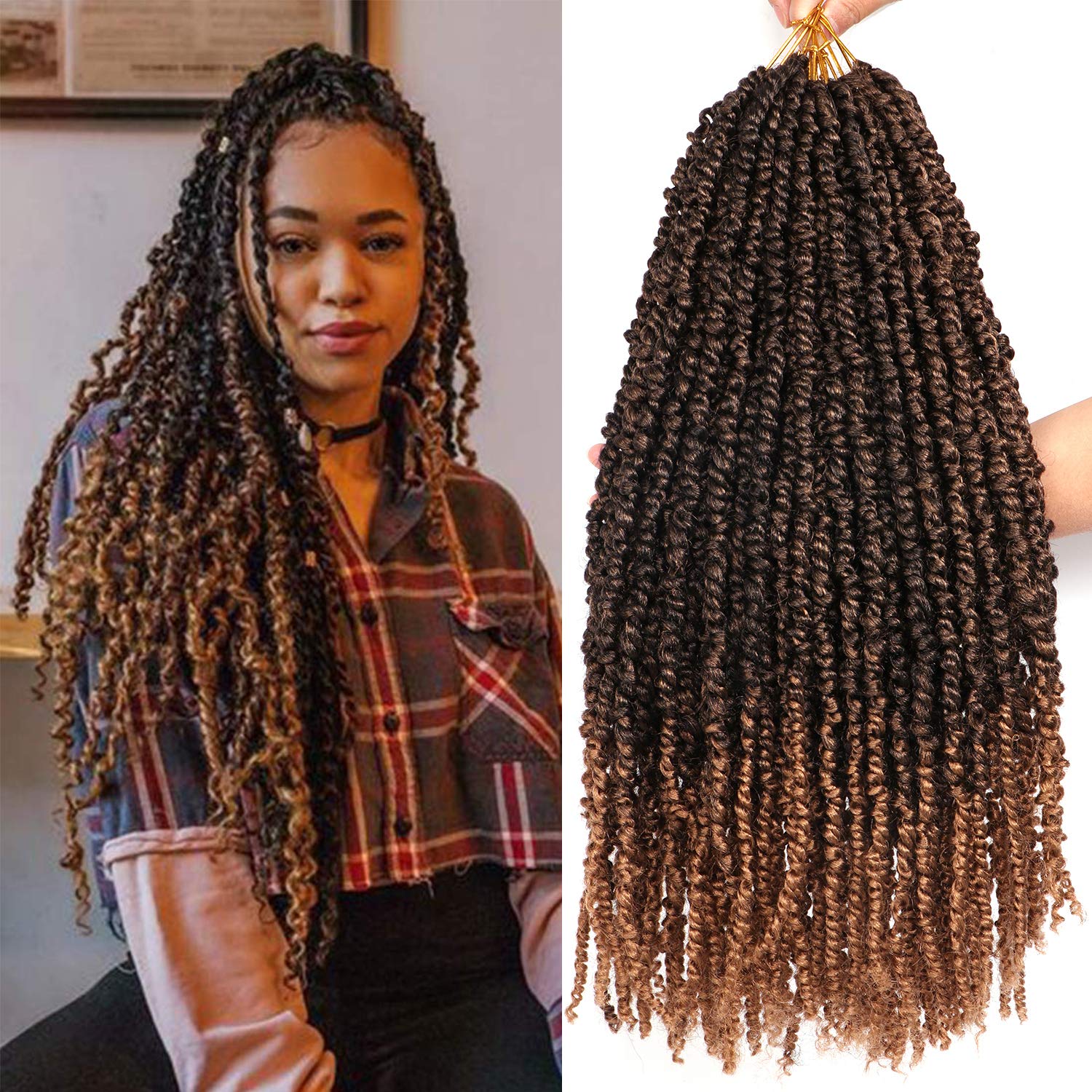 Amazon.com : 8 Packs 20 Inches Tiana Passion Twist Hair Crochet Braids