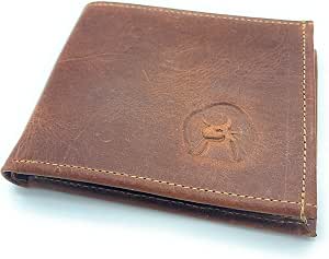BOSSA NOVA® Monedero estrecho para hombre, 100 % piel auténtica hecha a  mano, pequeño (marrón suave) : Amazon.es: Equipaje