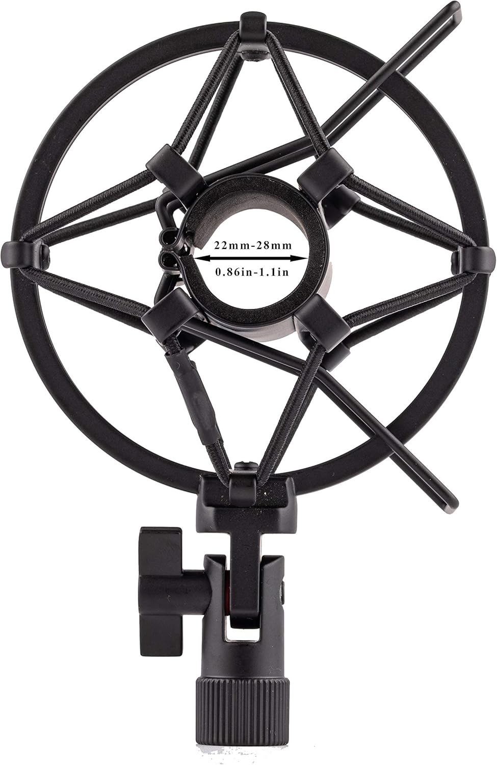 LYRCRO Microphone Shock Mount Holder Clip Mic Anti-Vibration for 22mm-28mm Diameter Dynamic Mic Like Shure SM58 SM57 PAG48 Sennheiser E835 E845 AKG D5S Samson Q7 Q8 Behringer Xm8500: Musical Instruments