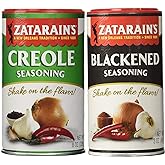 Zatarain's Cajun Creole Seasoning Bundle - 1 each of Original Creole Seasoning 8 Ounces and Blackened Seasoning 3 Ounces