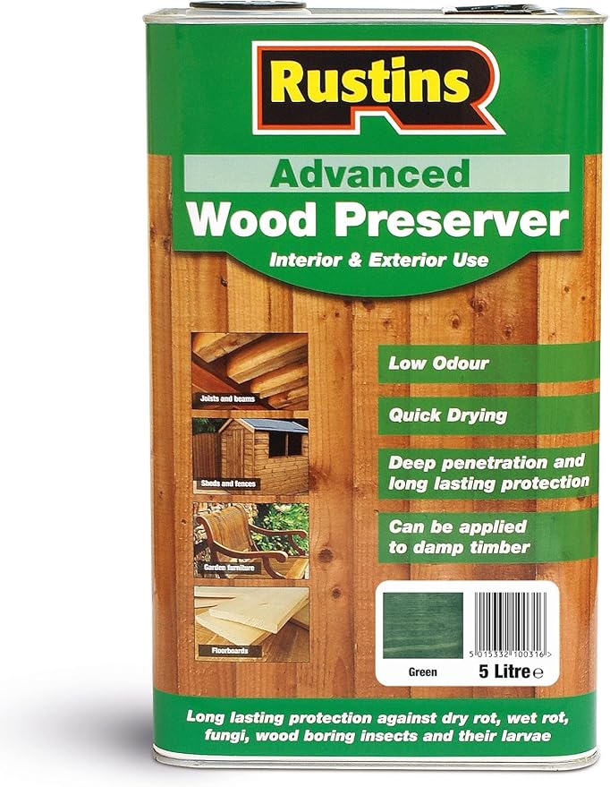 Rustins AWGN5000 Advanced Wood Preserver Green Amazon.co.uk DIY & Tools