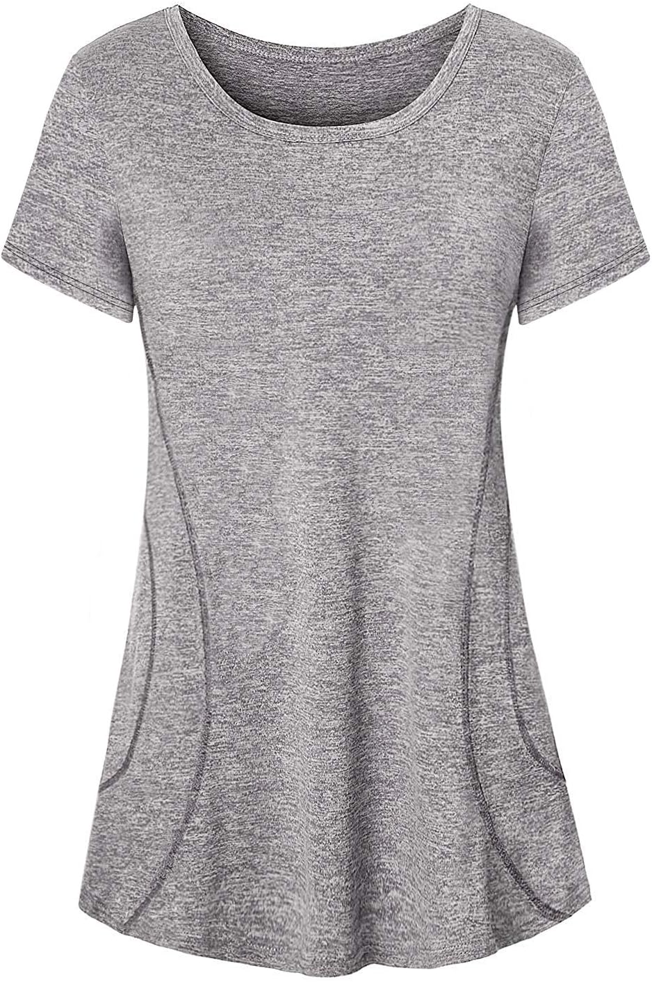 Womens Short Sleeve Workout Tops Yoga Activewear T-Shirt