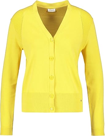 yellow cotton cardigan women's