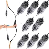 Wettarn 8 Pcs Otter Hide Bow String Silencer, Dampener Compound Bow String Accessories, Suitable for Recurve Traditional Hunting Shock Absorption