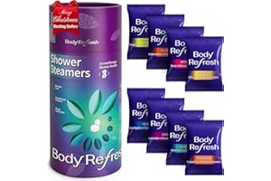 BodyRefresh Shower Steamers Aromatherapy - Birthday Gifts for Women, 8 Pack Shower Bombs, Self Care Home Spa Relaxation Gifts, Christmas Stocking Stuffers for Adults, Women, Teens, Mom, Wife