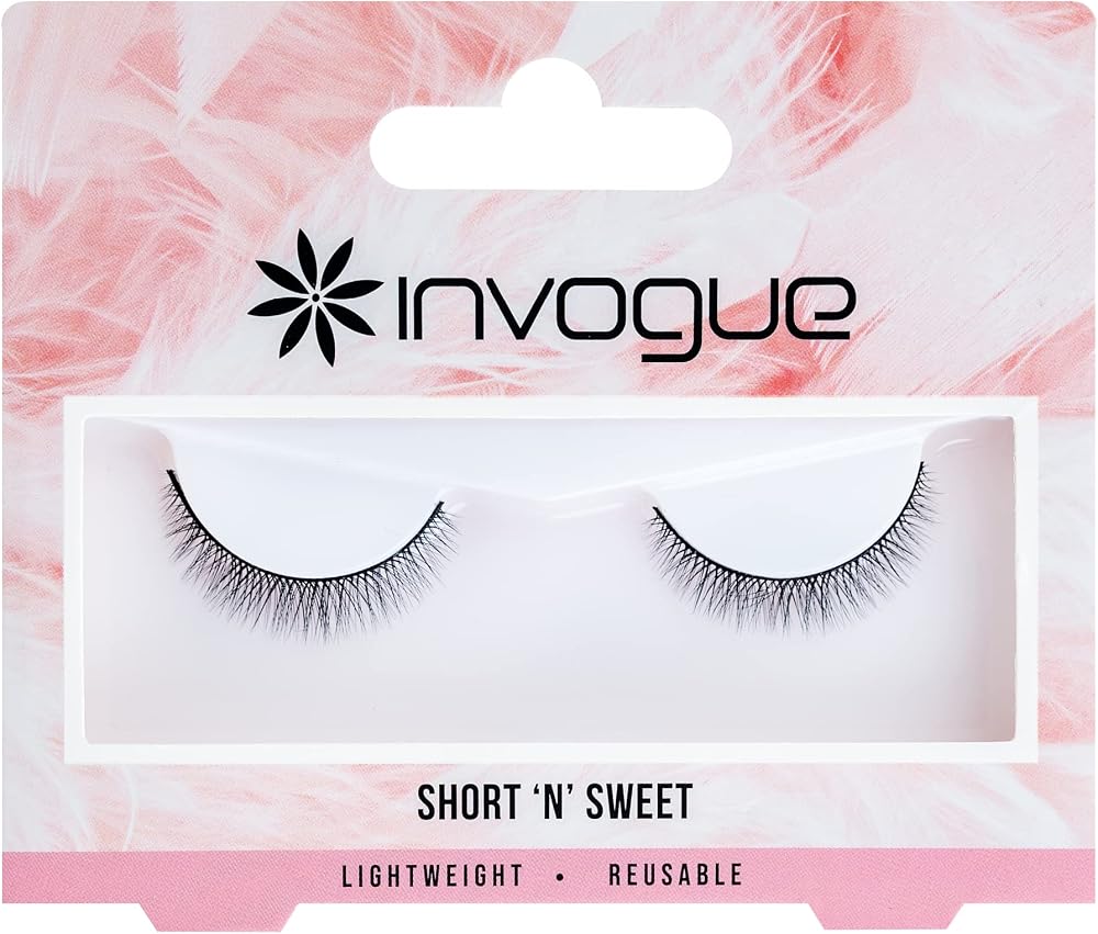 Invogue Short n Sweet Faux Mink Lashes Fluffy Daytime Glamour