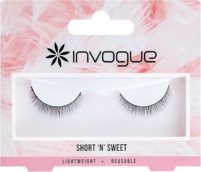 Invogue Short n Sweet Faux Mink Lashes Fluffy Daytime Glamour