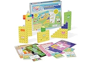 hand2mind Numberblocks 31-40 MathLink Cubes Activity Set - Learn Numbers & Early Math Skills, Preschool and Kindergarten Lear