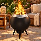 20 Inch Smokeless Firepit with Grill, Outdoor Portable Fire Pit, Stainless Wood Burning Stove, Fire Pit with Removable Ash Pan, Patio, Backyard, Camping and Bonfire