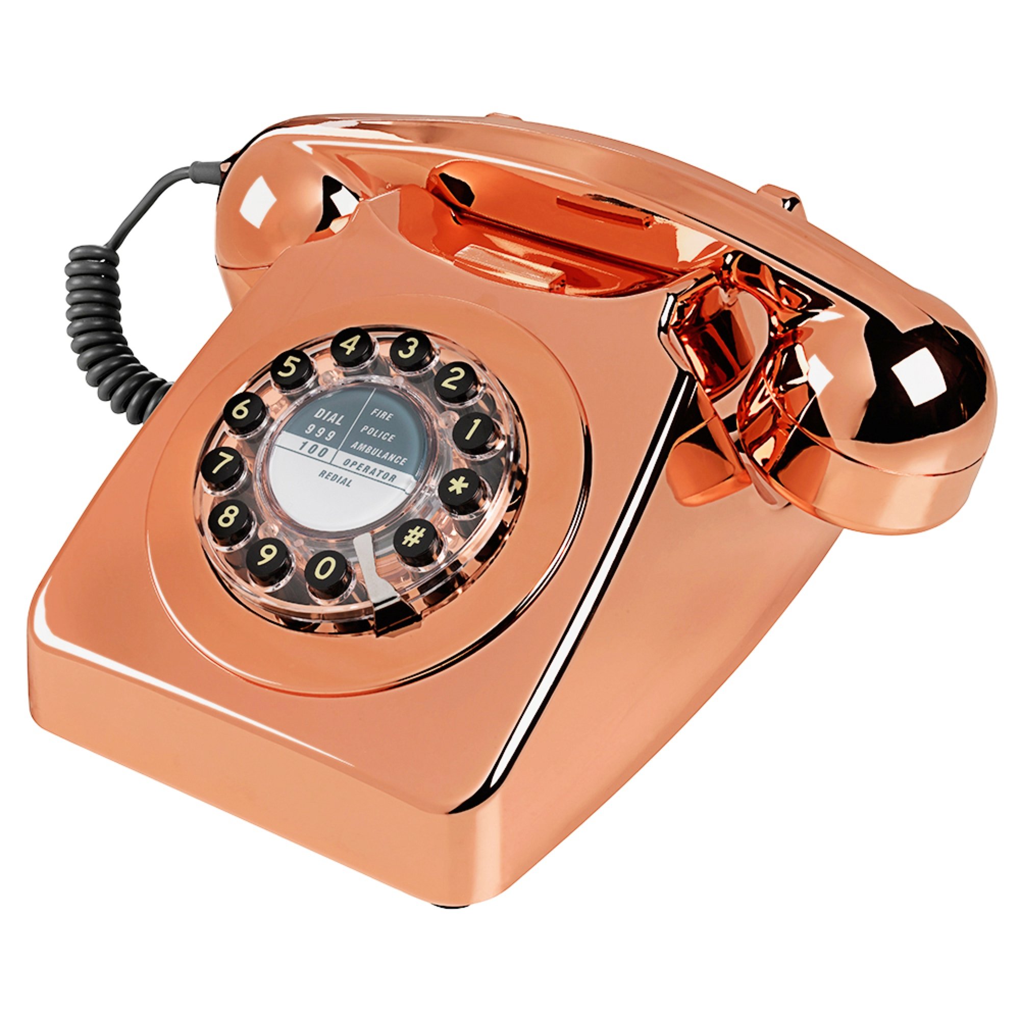 Wild and Wolf Retro 746 Telephone | Copper