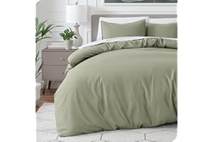 Bare Home Bedding Duvet Cover Queen Size - Premium 1800 Super Soft Collection - Lightweight, Cooling - Soft Breathable Bedding Duvet Cover (Queen, Sage)