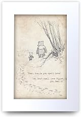 HWC Trading Winnie the Pooh Spell Feel Love A4 Printable Nursery Quote