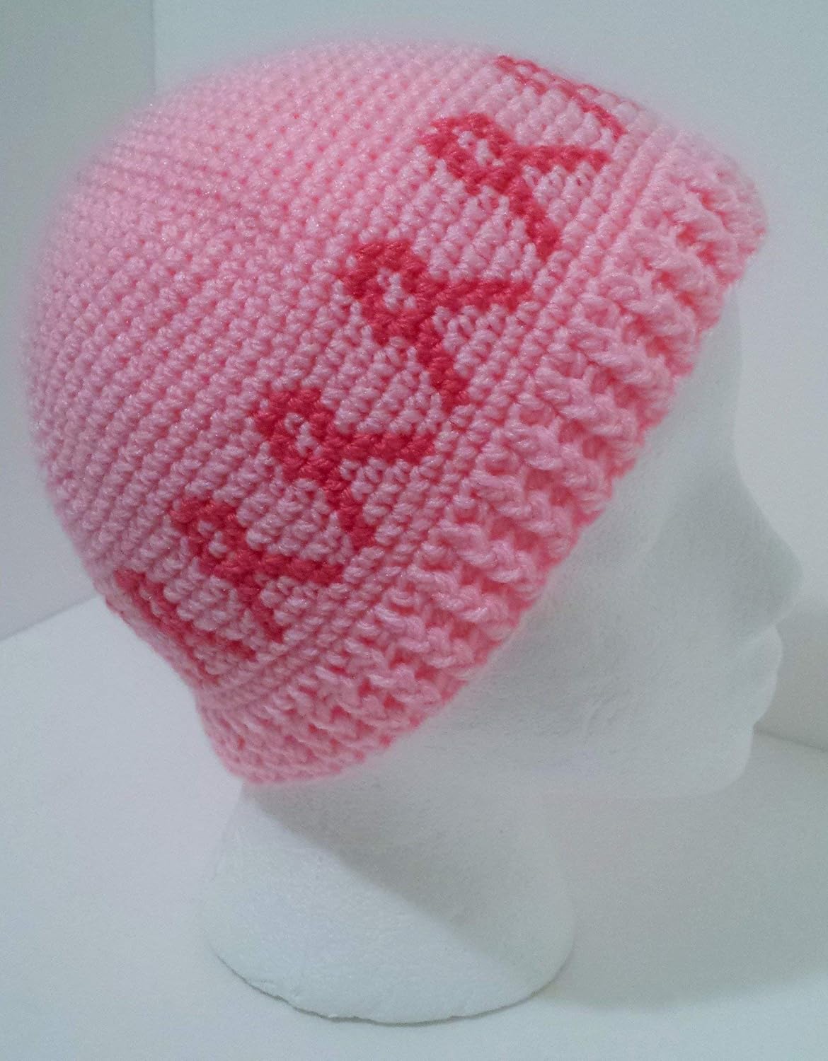 Amazon Com Pink Ribbon Chemo Hat Crochet Kit
