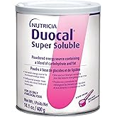 Duocal Nutricia High Calorie Super Soluble Powder, 14.1 oz (Case of 1) | High-Calorie Support Supplement, Dual Source of Carbohydrate &amp; Fat, Dairy-Free, Unflavored, Energy Supplement