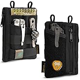 VIPERADE VE18 EDC Pouch, Pocket Organizer for Men, EDC Pocket Organizer, 3 Slots with 2 Zipper Pockets, Multitool Pouch