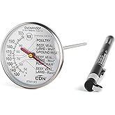 CDN ProAccurate® Instant Read Meat Thermometer for Precise Ovenproof Poultry Cooking, 1.75" Dial (IRM190)