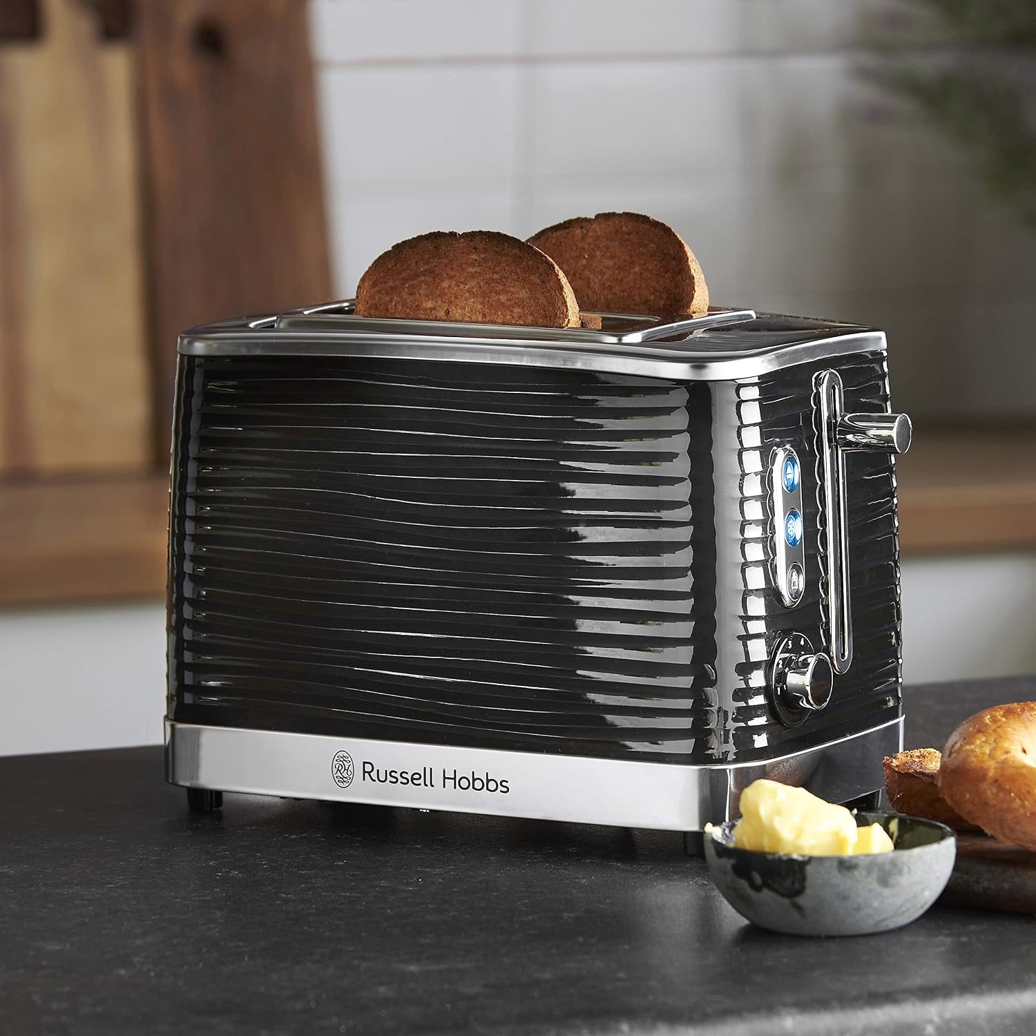 Russell Hobbs Inspire 2 Slice Toaster (Extra wide slots, High lift feature, 6 Browning levels - Image 3