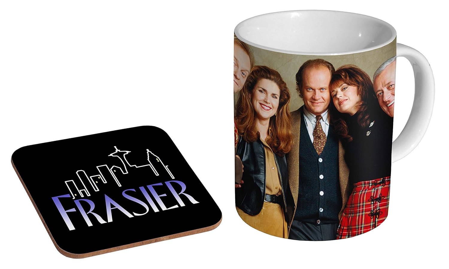 Frasier Awesome 90s Ceramic Coffee MUG + Coaster Gift Set Amazon