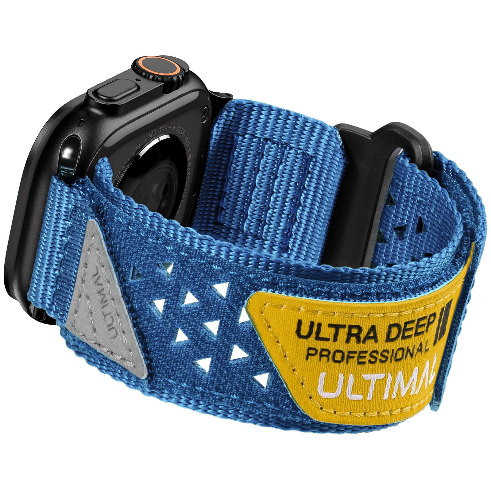 Photo 1 of ULTIMAL Compatible witch Apple Watch Ultra 3/2/1 Series 11/10/9/8/7/6/5/4/SE/SE2/SE3,Nylon velcro Stars-Stripes Flag Woven Strap for men 49mm 46mm 45mm 44mm