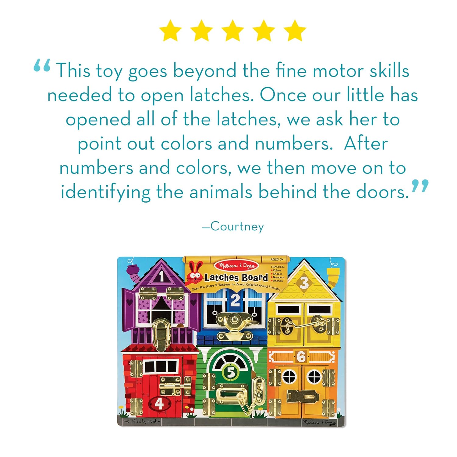 melissa and doug lock and latch board combination