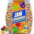 Fruit Hard Candy Bulk - 4 Pounds - Pressed Dextrose Candy Center- Jaw Crushers Hard Candy Breakers - Assorted Fruit Flavors Cherry, Orange, Lemon, Apple, Grape