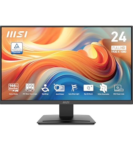 Amazon.com: MSI Pro MP241X 24” Monitor, Full HD 1080p, 75Hz