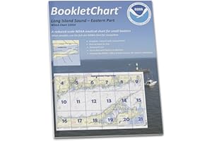Paradise Cay Publications NOAA BookletChart 12354: Long Island Sound Eastern Part, Handy 8.5" x 11" Size. Paper Chart Book Designed for use Aboard Small Craft