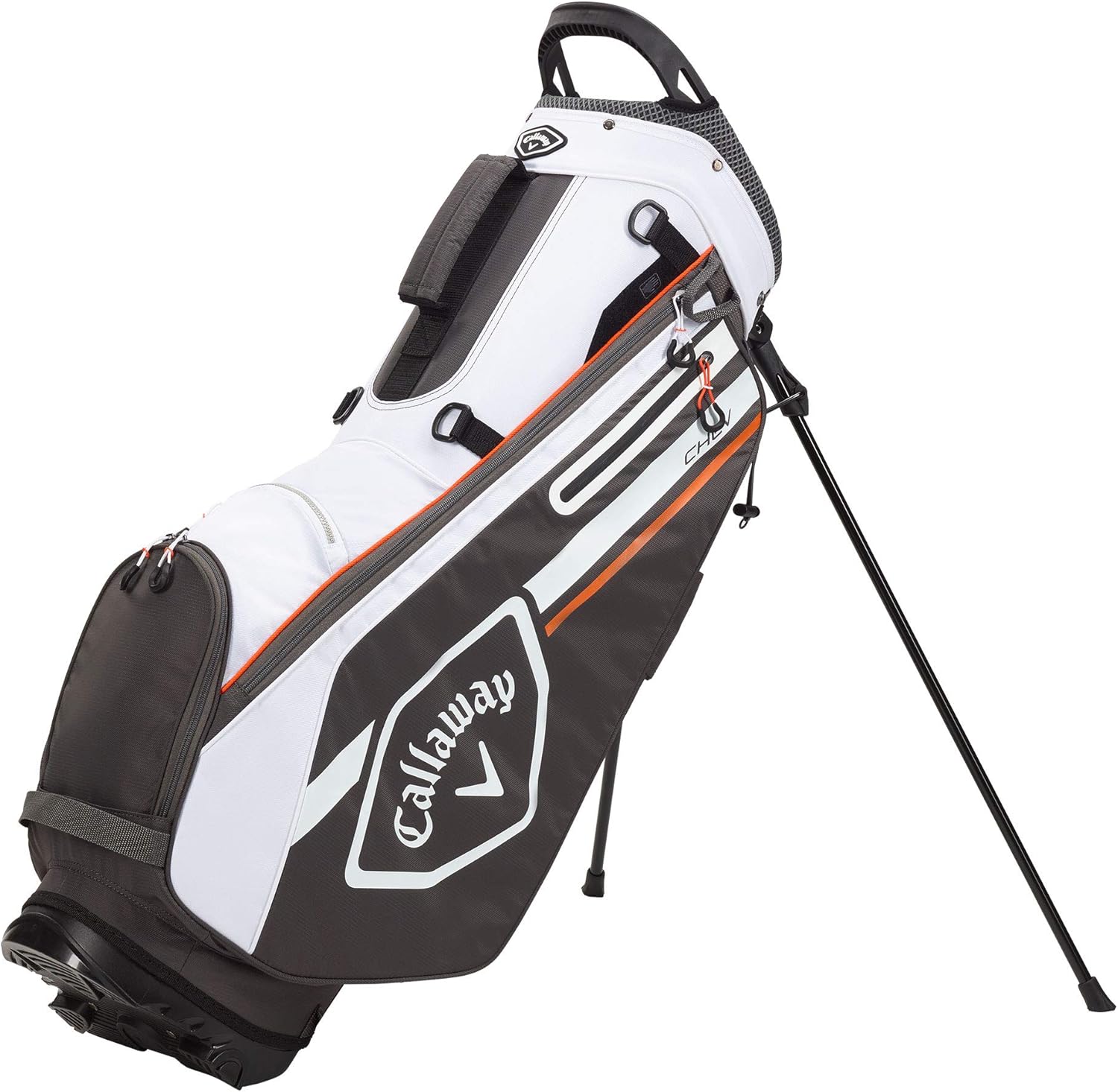 Callaway Golf 2021 Chev Stand Bag , Charcoal/White/Orange: Sports & Outdoors