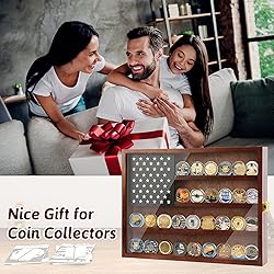 Monsiter QE Challenge Coin Display Case,Military