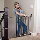 Toddleroo by North States Baby Gate for Stairs: Easy Swing & Lock Series 2 Child Gate, Fits Openings 28.68"-47.85" Wide. Safe