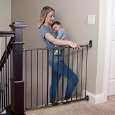 Toddleroo Easy Swing &amp; Lock Baby Gate for Top of Stairs: 31" Tall, Bronze | Top of Stairs Baby Gate, Hardware Mount, Open-Direction Control, 28.7"-47.8" Wide, 31" Tall, One-Hand Operation, Swing-Latch