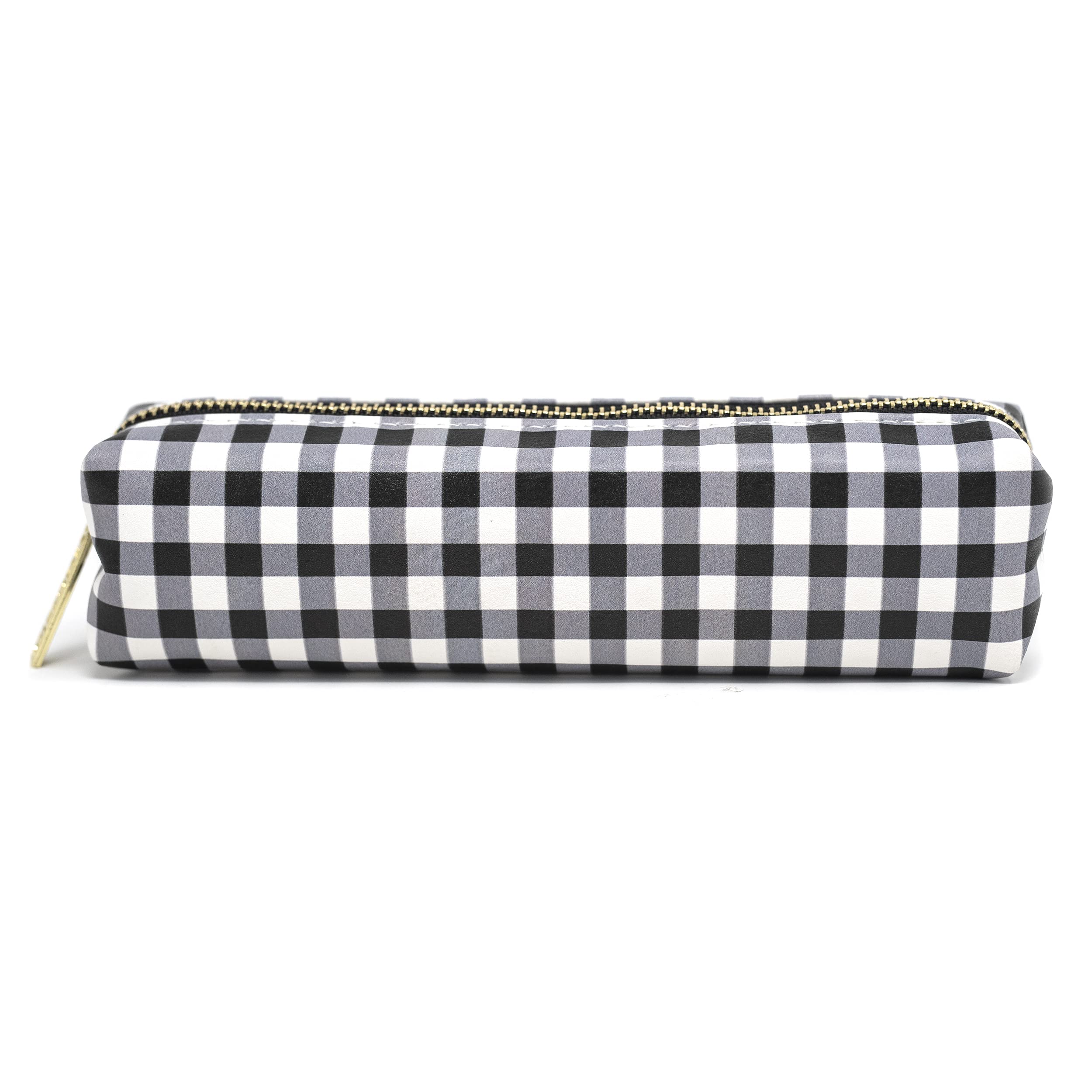 Pukka Pad, Carpe Diem, Slim Pencil Case, Buffalo Check, Black and White Spotty Lining