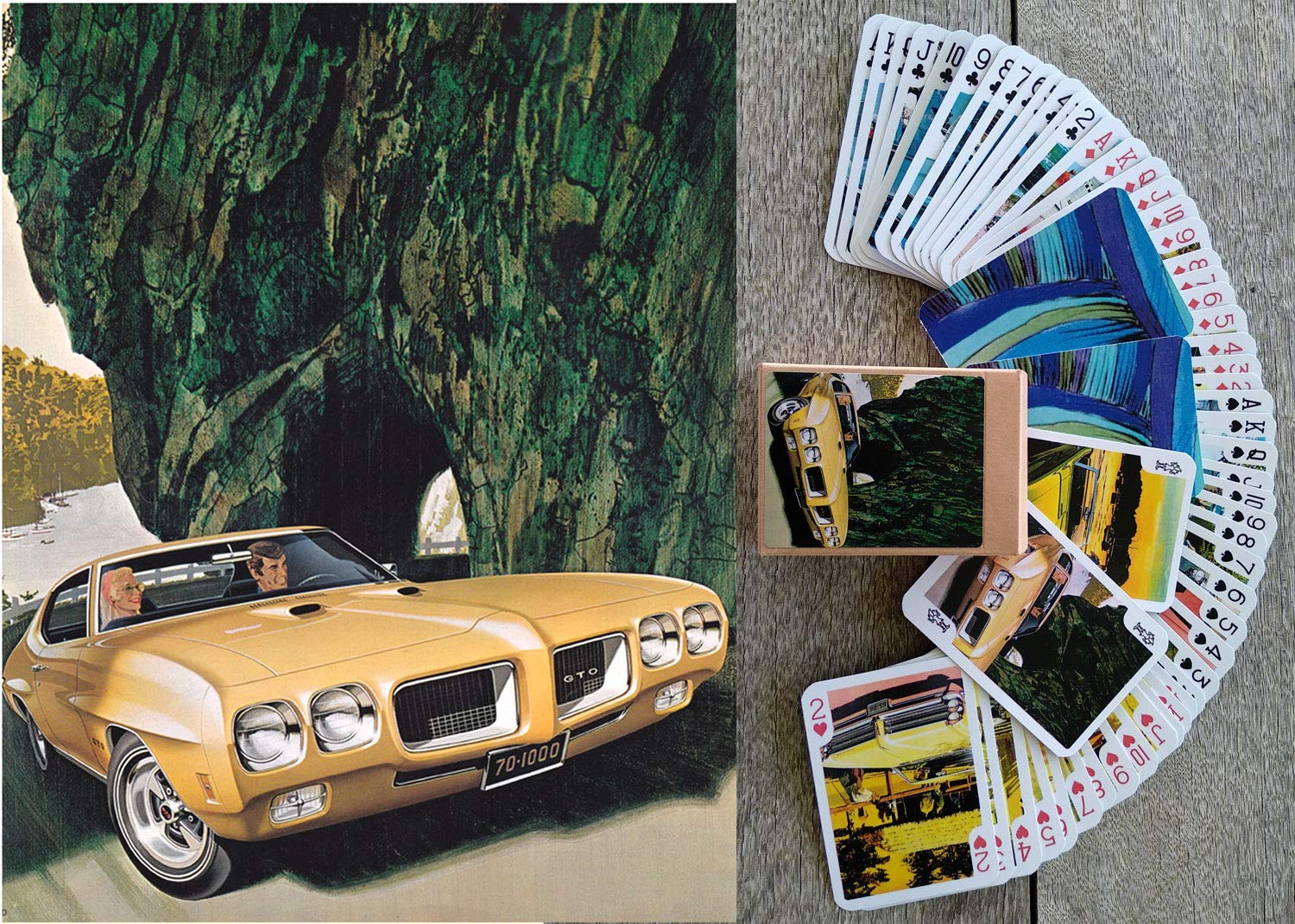Classic Cars Pontiac Dodge Playing Cards (Poker Deck 54 Cards All Different) Vintage Retro Classic Cars by Art Fitzpatrick and Van Kaufman