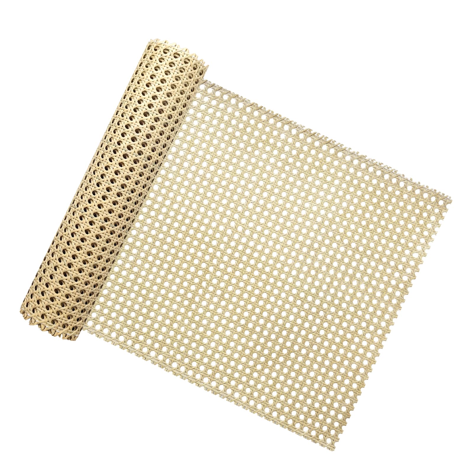 Rattan Roll 15.8"x 9.9 Feet, Cane Webbing Roll,PE Plastic Rattan Material for DIY and Furniture Upgrades, Ideal for Repairing and Updating Chairs Cabinets, Cane Webbing Roll for Home Improvement — image 1