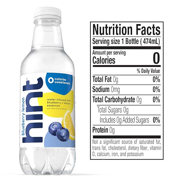 HINT FRUIT-INFUSED BOTTLED WATER, 4-FLAVOR WHITE VARIETY PACK – SUGAR FREE FLAVORED WATER WITH ZERO CALORIES, NATURALLY FLAVORED, AND NO ARTIFICIAL SWEETENERS – 16 FL OZ (PACK OF 12)
