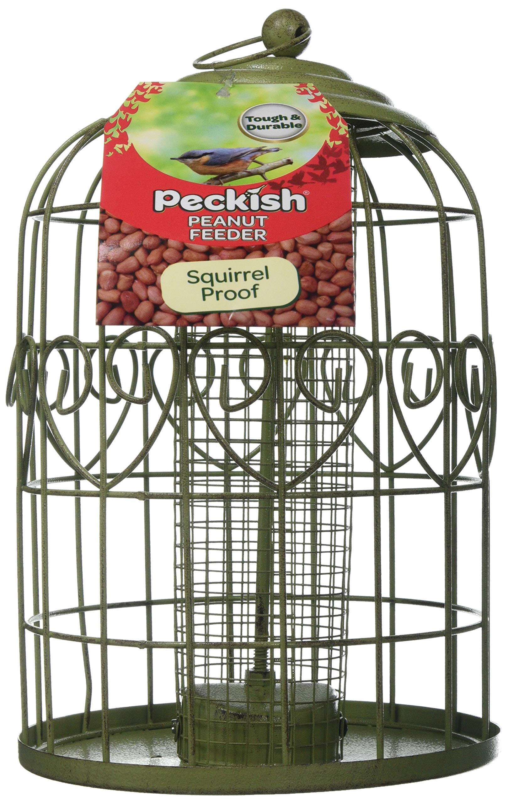 Peckish Decorative Squirrel Proof Peanut Bird Feeder